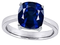 Original Star K™ 8mm Cushion Cut Solitaire Engagement Ring with Created Sapphire