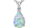 Original Star K™ Large 14x10mm Pear Shape Created Opal Pendant