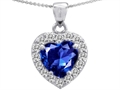 Original Star K™ Heart Shape 8mm Created Sapphire Pendant