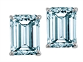 Tommaso Design™ 8x6mm Emerald Cut Genuine Aquamarine Earrings