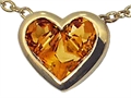 Tommaso Design™ Invisible Set Genuine Citrine Pendant
