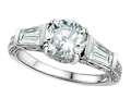 Original Star K™ Round 7mm White Topaz Engagement Ring