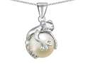 Original Star K™ Frog Pendant With 10mm Simulated Pearl Ball Original Star K™ Frog Pendant With 10mm Simulated Pearl Ball