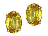 Tommaso Design™ Oval Genuine Citrine Earring Studs