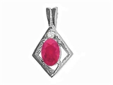 Tommaso Design™ Genuine Ruby Pendant