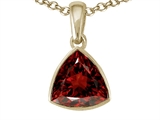 Tommaso Design™ Trillion Cut Genuine Garnet Pendant