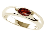 Tommaso Design™ Genuine Garnet Ring