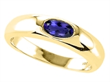 Tommaso Design™ Oval 6x4mm Genuine Iolite Ring