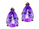 Tommaso Design™ Pear Shape 7x5mm Genuine Tanzanite Earrings
