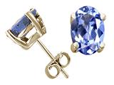 Tommaso Design™ Oval 7x5mm Genuine Tanzanite Earrings