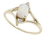 Tommaso Design™ Genuine Opal Oval 6x4mm Ring