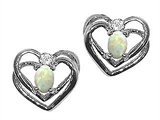 Tommaso Design™ Oval 5x3mm Genuine Opal Earrings