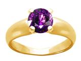 Tommaso Design™ Genuine Amethyst Ring