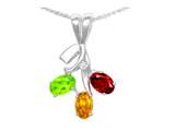 Tommaso Design™ 3 Stone Mothers Pendant