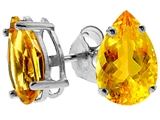 Tommaso Design™ Genuine Pear Shape Citrine Earrings