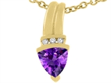 Tommaso Design™ Genuine Amethyst Pendant