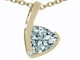 Tommaso Design™ Genuine Aquamarine Pendant