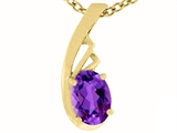 Tommaso Design™ Genuine Amethyst Pendant