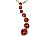 Tommaso Design™ Genuine Garnet Journey Pendant