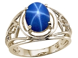 Tommaso Design™ Created Star Sapphire Ring.