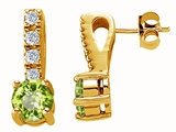 Original Star K™ Genuine Peridot Earrings