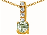 Original Star K™ Genuine Green Amethyst Pendant
