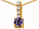 Original Star K™ Simulated Alexandrite Pendant