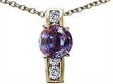 Original Star K™ 925 Simulated Round Alexandrite Pendant