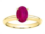 Tommaso Design™ Large Oval 8x6mm GENUINE Ruby Solitaire Engagement Ring