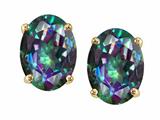 Tommaso Design™ Mystic Topaz 8x6mm Oval Earring Studs