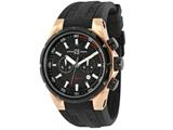 Officina Del Tempo Sail II 45mm Chronograph Rose PVD Gel  Band (OT1029/161N) Made in Italy