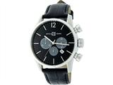 Officina Del Tempo Style Minimal 46mm Chronograph Leather Band (OT1033/1100N) Made in Italy