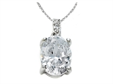 Zoe R™ White CZ Pendant with Diamond