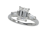 Zoe R™ White Gold Engagement Ring with Signity by Swarovski Cubic Zirconia (CZ)