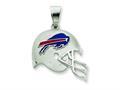 Sterling Silver Buffalo Bills Enameled Helmet Charm