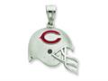 Sterling Silver Chicago Bears Enameled Helmet Charm