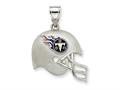 Sterling Silver Tennessee Titans Enameled Helmet Charm