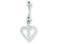 Playboy Bunny in Heart Belly Ring
