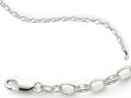Amore LaVita™ Sterling Silver 5mm Rolo Charm Bracelet 7 inches