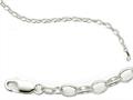 Amore LaVita™ Sterling Silver 5mm Rolo Charm Bracelet