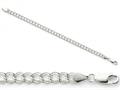 Amore LaVita™ Sterling Silver 7inch Polished Charm Bracelet 7 inches (5.25mm)