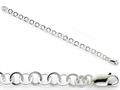 Amore LaVita™ Sterling Silver 7.5inch Fancy Link Bracelet 7.5 inches