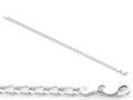 Amore LaVita™ Sterling Silver 4.3mm Open Link Charm Bracelet 7 inches