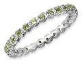 Stackable Expressions Sterling Silver Peridot Stackable Ring