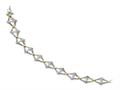 Sentimental Expressions(tm) Sterling Silver and Gold-plated Bracelet of Faith 7.5 Inch Cross Bracelet