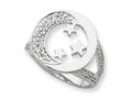 Sentimental Expressions(tm) Sterling Silver and CZ I Promise You the Moon and Stars Ring
