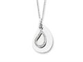 Sentimental Expressions(tm) Sterling Silver and CZ A Tear to Treasure (Marriage) 18 Inch Necklace