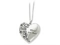 Sentimental Expressions(tm) Sterling Silver Antiqued Bless Your Heart 18 Inch Necklace