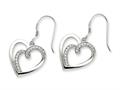 Sentimental Expressions(tm) Sterling Silver CZ Soulmate Earrings