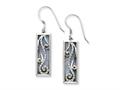 Sentimental Expressions(tm) Sterling Silver w/ Blue Lace Agate and CZ Living Water Earrings